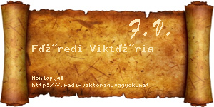 Füredi Viktória névjegykártya
