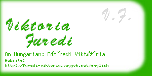 viktoria furedi business card